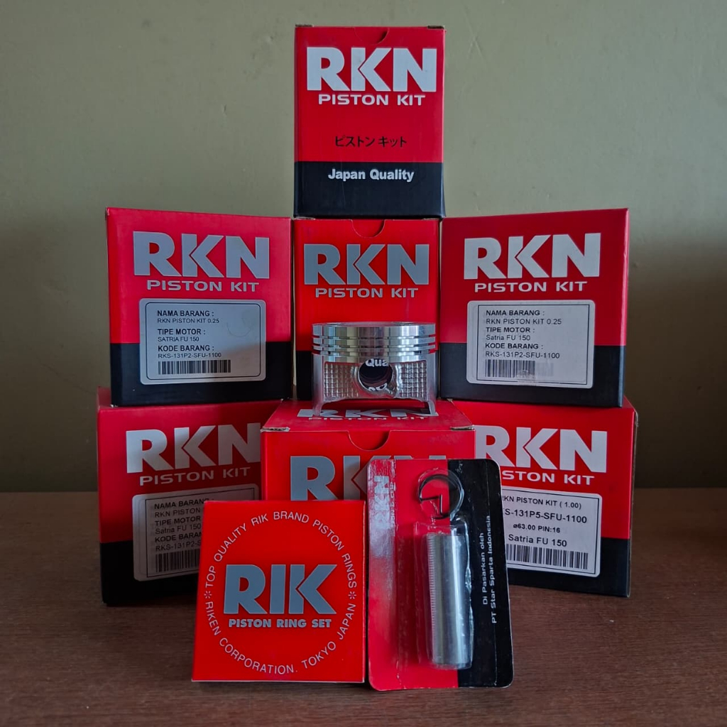 ชุดลูกสูบ Satria FU 150 OS 025 050 100 | Suzuki Satria FU 150 Os 0.25 0.50 1,00 แพ็คเกจลูกสูบ RKN