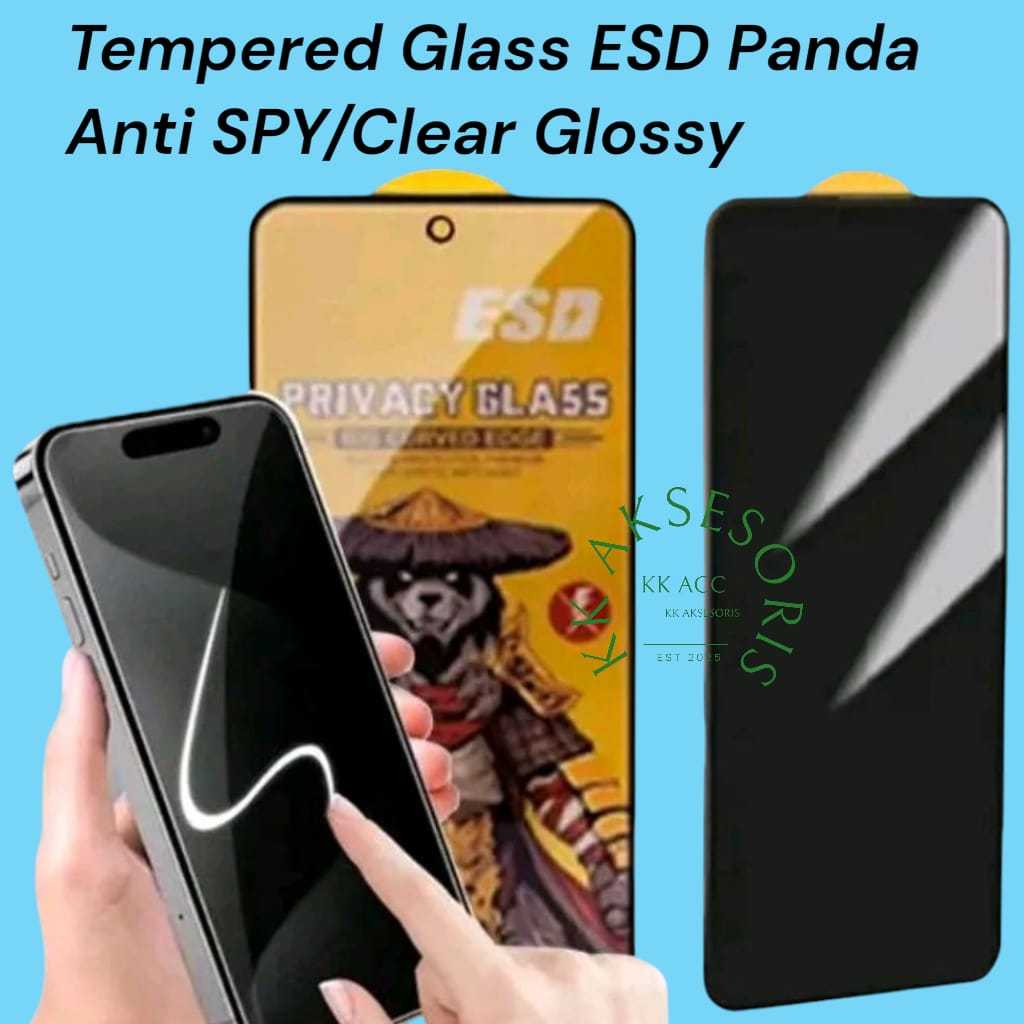 กระจกนิรภัย Static ESD PANDA Anti SPY/Clear OPPO K1 K3 K5 K7 K9 K9 PRO K10 K10X F9 F9 PRO F11 F11 PR