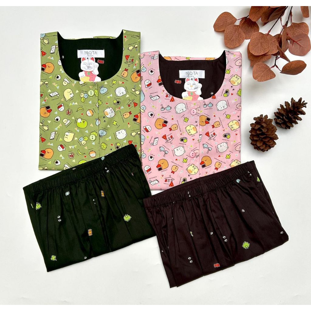 NIQTA PAJAMAS / SUMIKO GURASHI / COUPLE PAJAMAS / CHILDRENS PAJAMAS / MOMS PAJAMAS