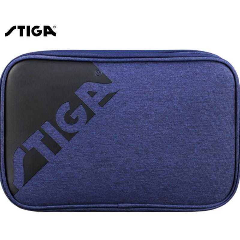 Stiga Batwallet Rival Blue Silver Ping Pong Bat Bag | ฝาครอบค้างคาวปิงปอง Stiga ดั้งเดิม
