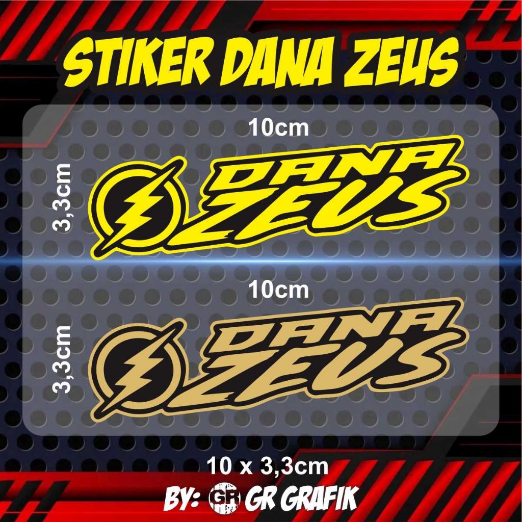 DANA ZEUS STICKERS/2 สี DANA ZEUS ตัดสติกเกอร์/NA ZEUS RAISED สติกเกอร์