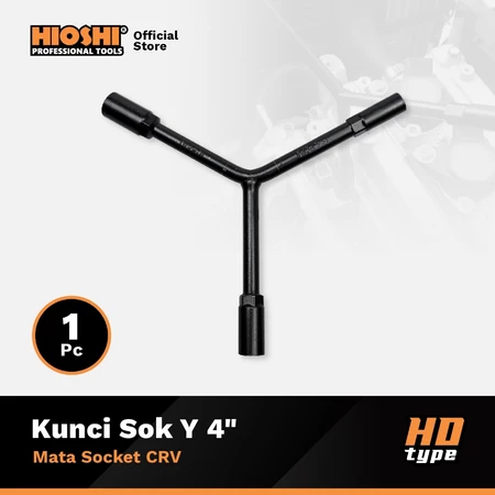 Y ประแจซ็อกเก็ต 4" HD 8X10X12 10X11X13 10X12X14 12X14X17 สีดํา HIOSHI