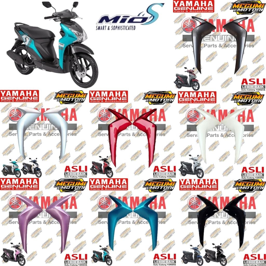 FRONT WING PANEL MIO S 125 (2018-2019) RIGHT ซ้าย ORIGINAL YAMAHA B3B-F835V-00 B3B-F835U-00