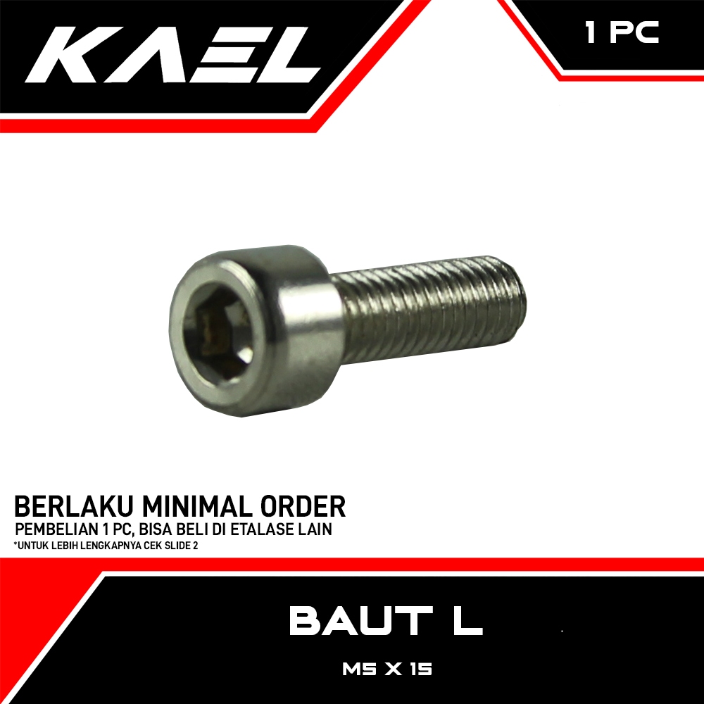 Bolt L M5X15 Key 4 Pitch 0.8 L4 5 x 15 Bolt