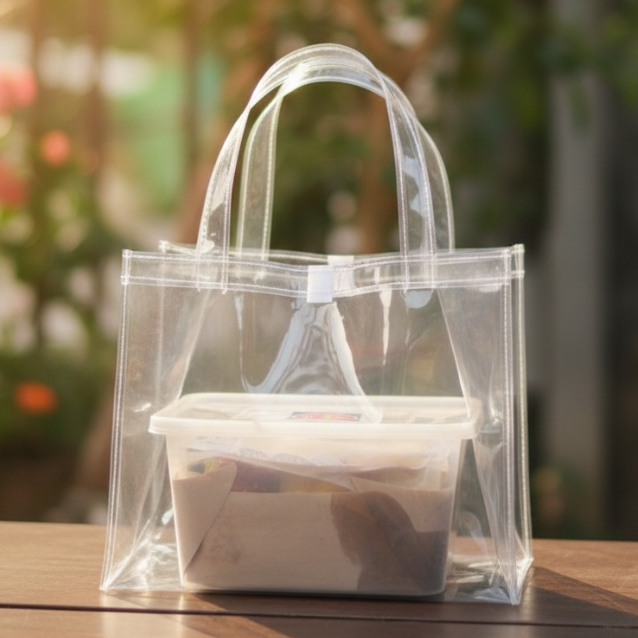 Goodie Bag P25xW20xH20 Mica Hampers Bag โปร่งใส