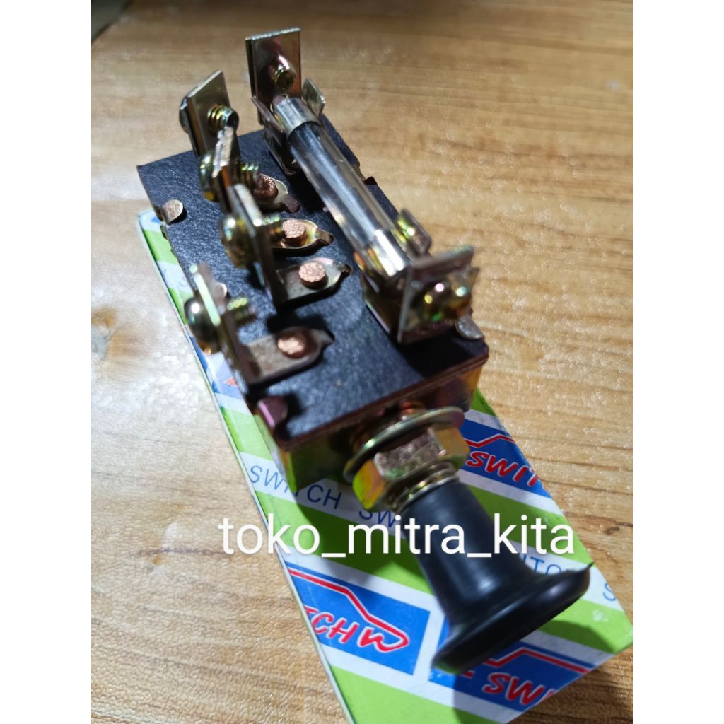 สวิตช์ไฟ/ สวิตช์เปิดปิด 3x แบบดึง JK108 สําหรับรถยนต์และรถบรรทุกสากล