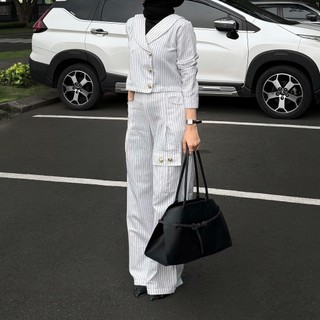 Eveline One Set Taju Setelan Wanita Casual Vintage Premium Size M L XL