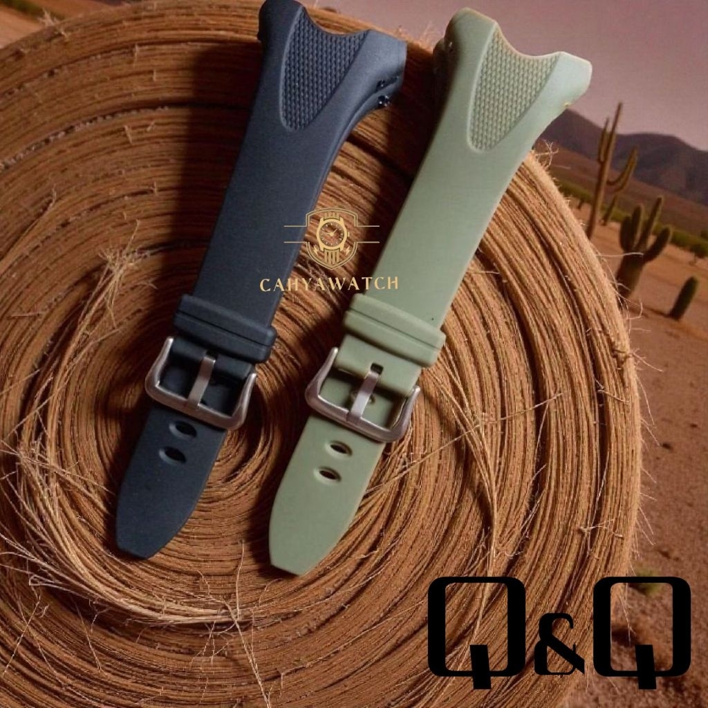 Q&Q QQ QNQ M010 สายนาฬิกา Q&Q M010 สายนาฬิกายาง