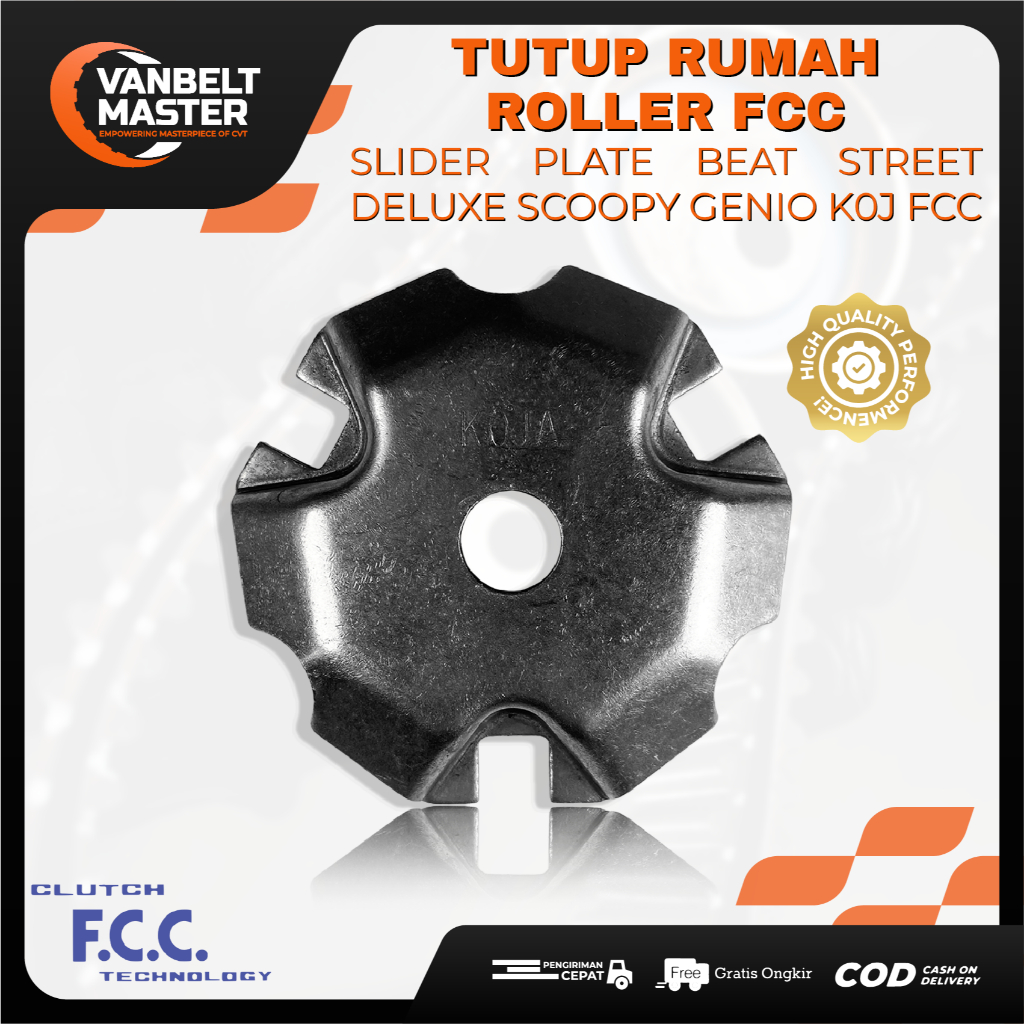 FCC Roller Slider แผ่นฝาครอบ Beat Deluxe Genio Scoopy ใหม่ K0J K1A K2F 22131-K0J-N00