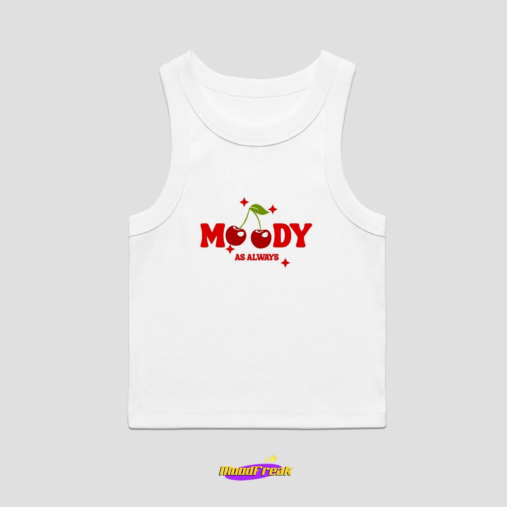 เสื้อกล้าม MoodFreak MOODY AS ALWAYS Y2k Top