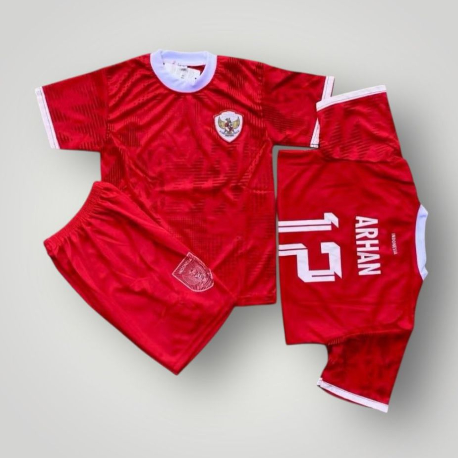 ชุดเสื้อ ARHAN ใหม่ล่าสุด / เสื้อฟุตบอล INDONESIAN SET เสื้อฟุตบอลเด็กชาย FUTSAL