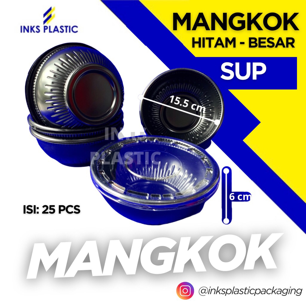 ขนาดใหญ่ BLACK SOUP BOWL MANGKOM SOUP RAMEN BLACK L