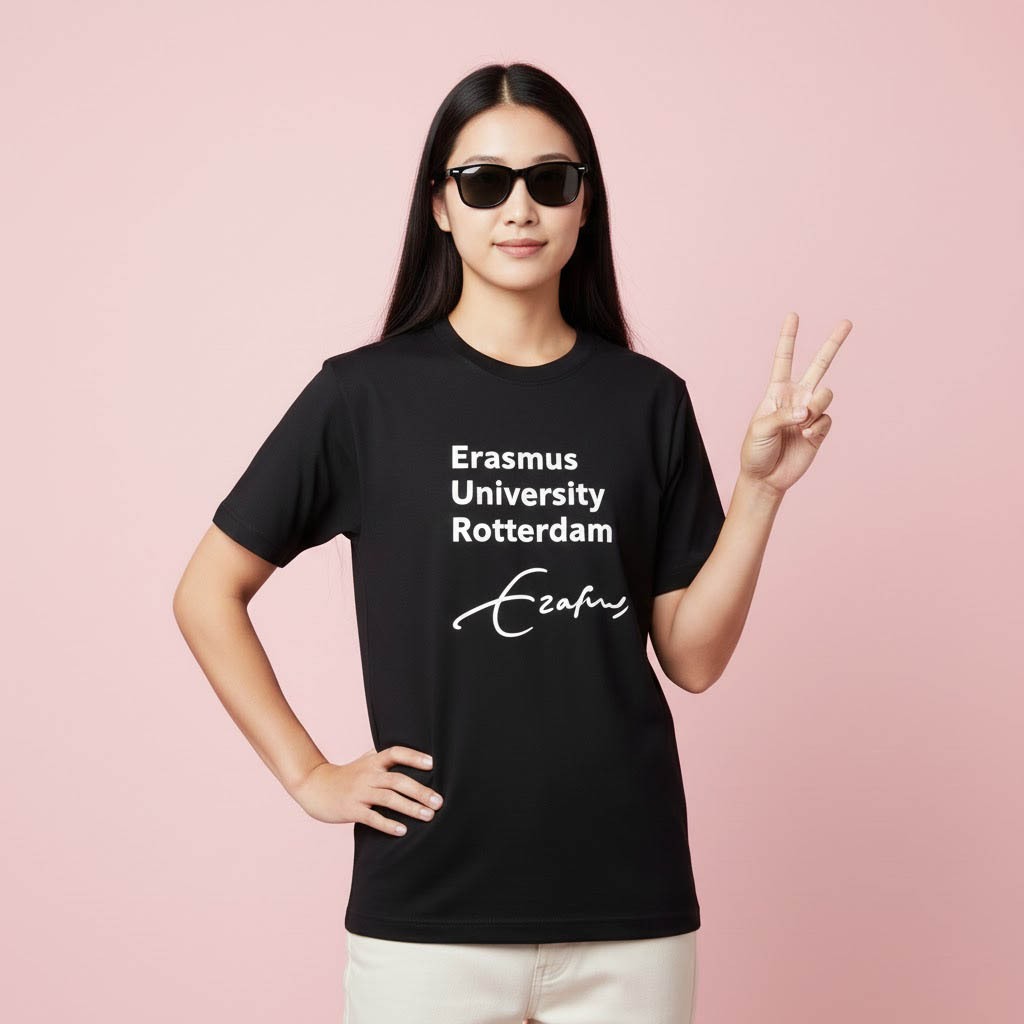 ERASMUS University Rotterdam เนเธอร์แลนด์ เสื้อยืด Unisex Distro Clothing แขนสั้นและแขนยาว