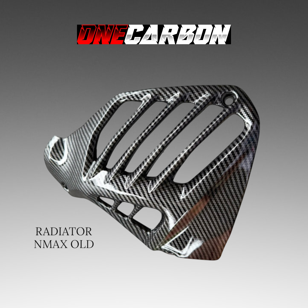 NMAX OLD CARBON GLOSSY RADIATOR COVER คาร์บอน NMAX คาร์บอนพัดลม COVER 2015/2019 AESVARIATION RACING