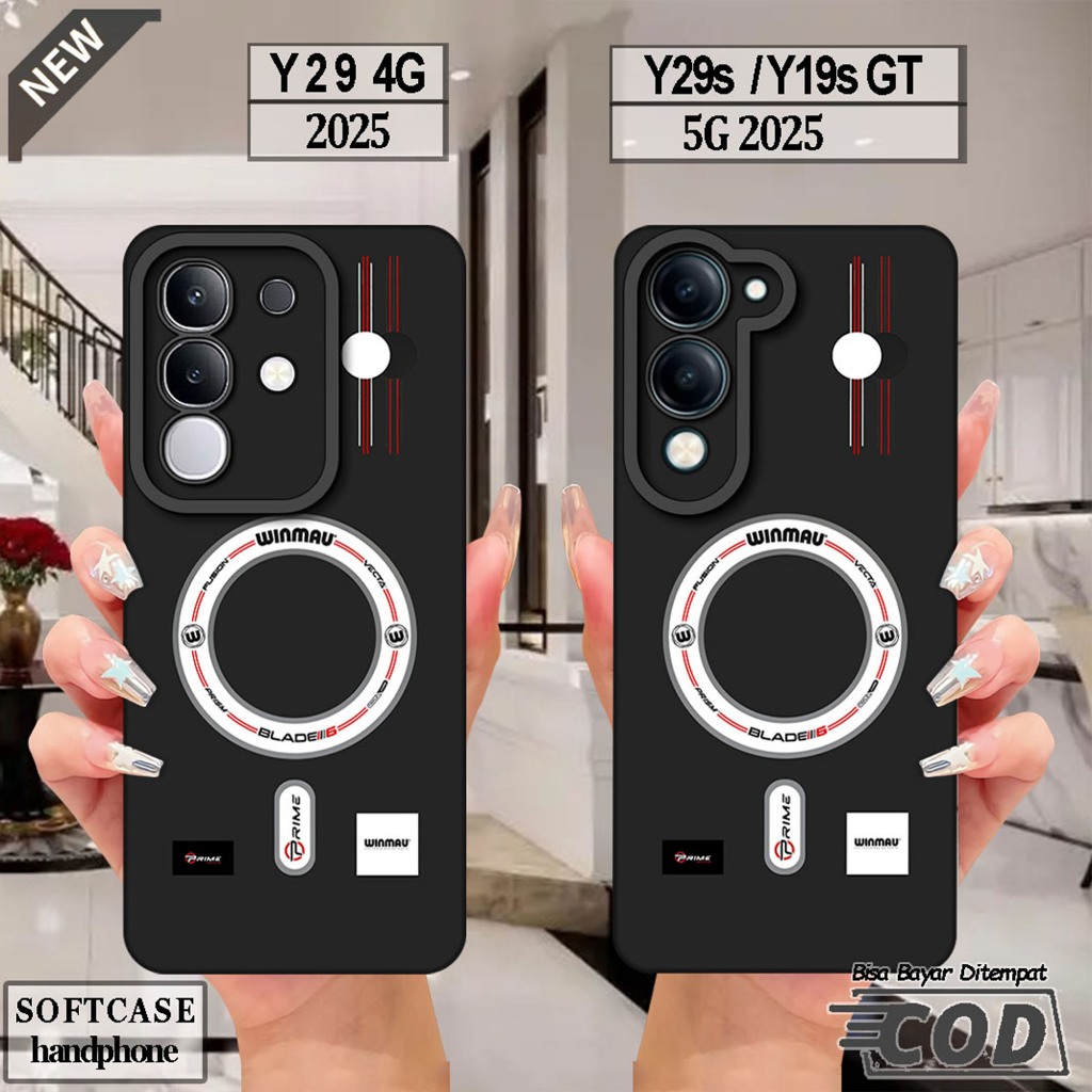 VIVO Y29 4G Silicone - VIVO Y29S - เคส VIVO Y19S GT _เคส softcase สีดําใสยืดหยุ่นสุดเท่