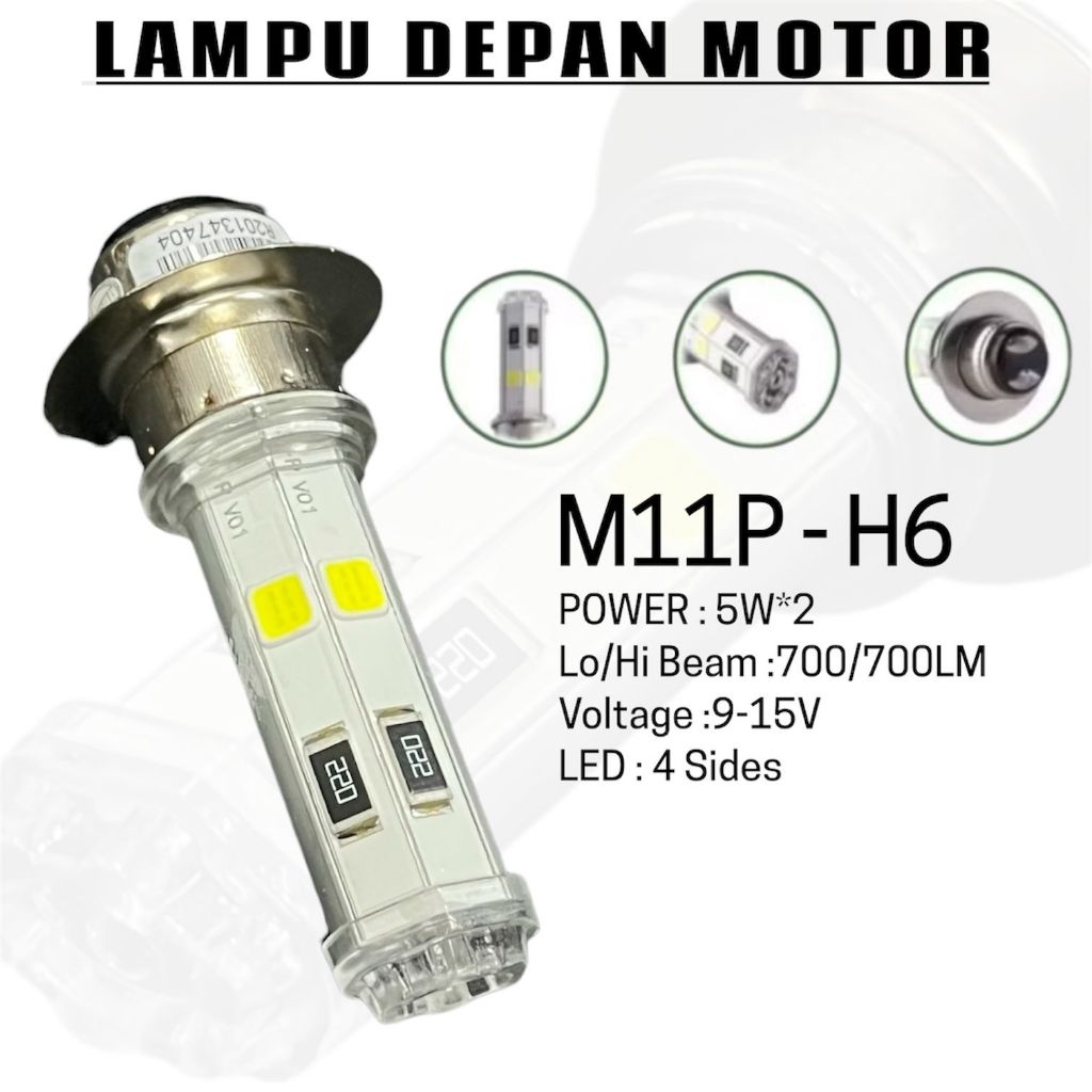 Super Bright 9Watt ไฟ Led ด้านหน้ารถจักรยานยนต์ 4 ด้าน แสงสีขาวสากลสําหรับรถจักรยานยนต์ทั้งหมด JRG55