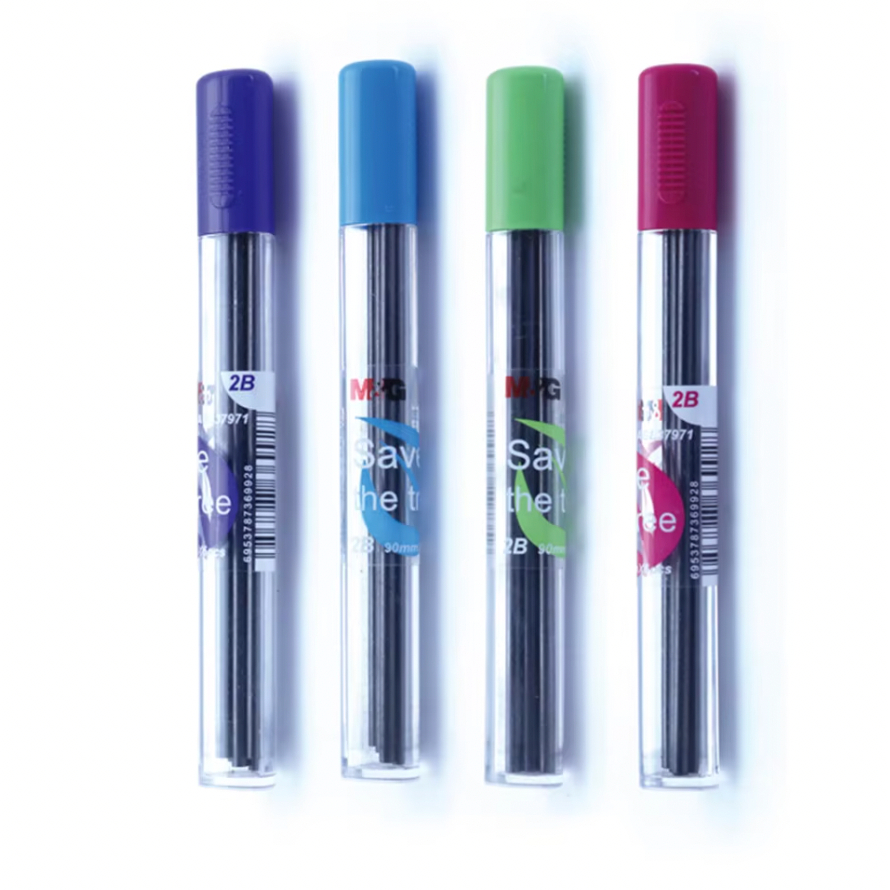 M&G ASL37971 ไส้ดินสอกด 2.0mm 2B [Per Tube มีไส้ดินสอ 6 อัน]