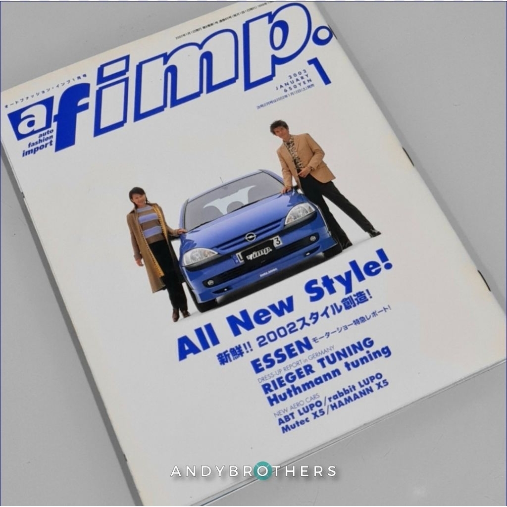 ตลาดในประเทศญี่ปุ่น JDM Euro Cars Automotive Catalog Book / Magazine - af IMP - ต้นฉบับ