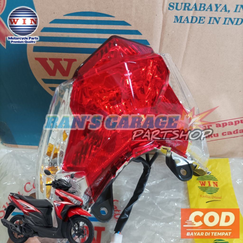 WIN REAR LAMP ชุด HONDA VARIO 125 150 LED OLD K59 STOP LAMP สมบูรณ์ ASSY REAR VARIO 125 LED ORIGINAL
