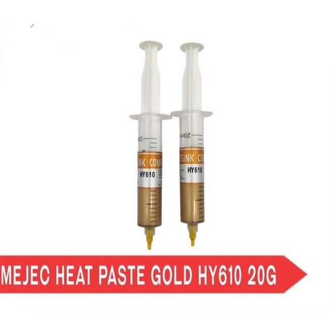 Mejec HY610 Gold Heat Paste จาระบีฉีดวางแล็ปท็อป Cooler 20Gram