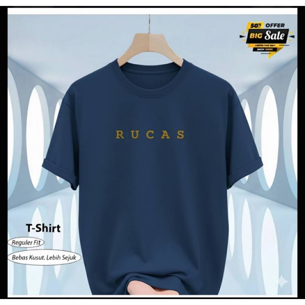 ใหม่ล่าสุด BIGSIZE POLYFLEK RUCAS T-SHIRTS (S - 6XL) เสื้อยืด DISTRO COOL BIGSIZE DISTROS เสื้อยืดพร