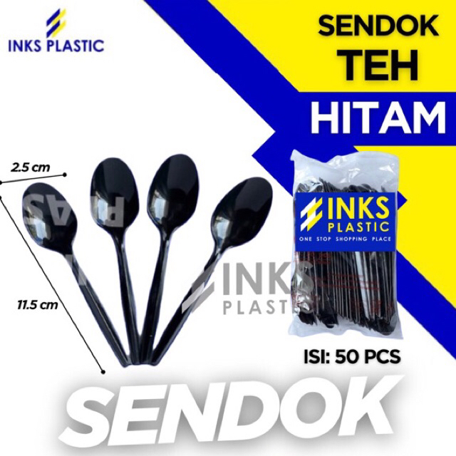 BLACK JELLY DESSERT PUDDING TEA SPOON