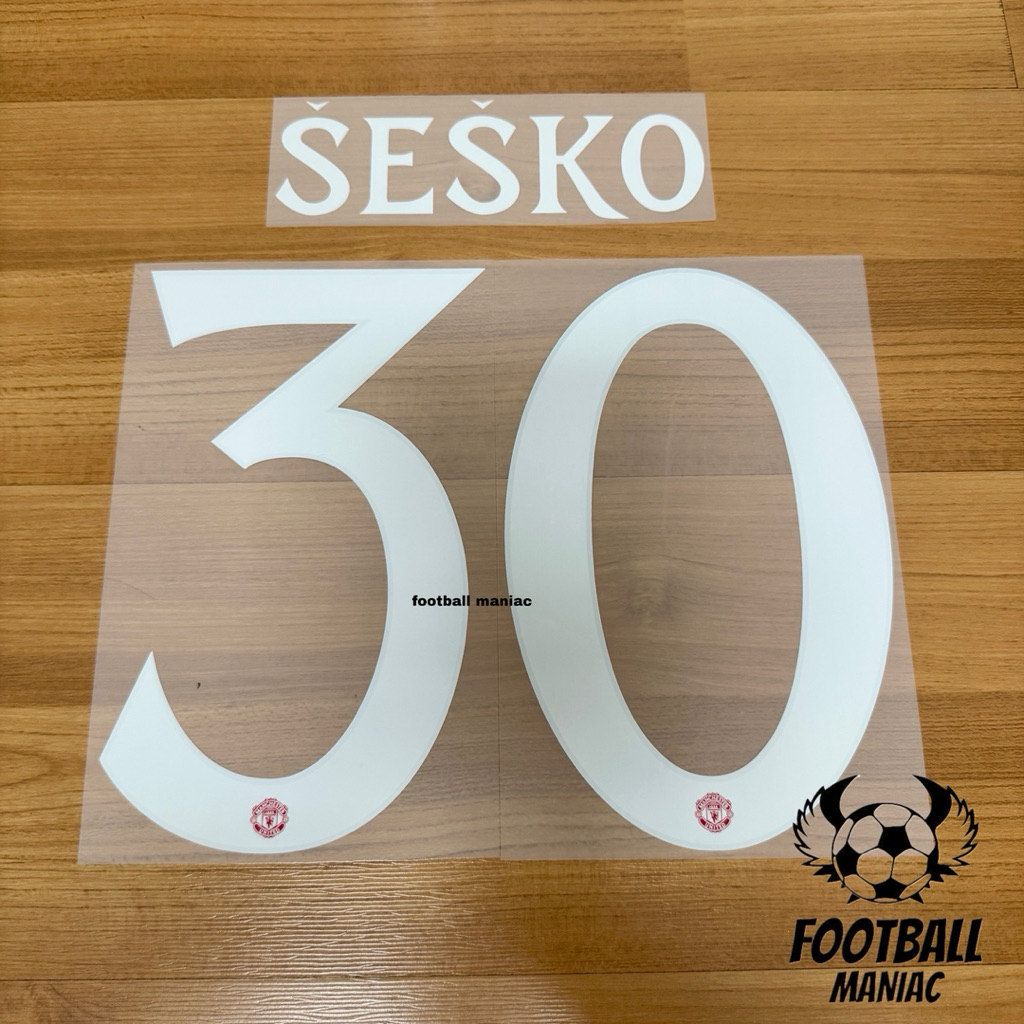Original Manchester United Home Nameset 2025/2026 Cup Version Sesko 30
