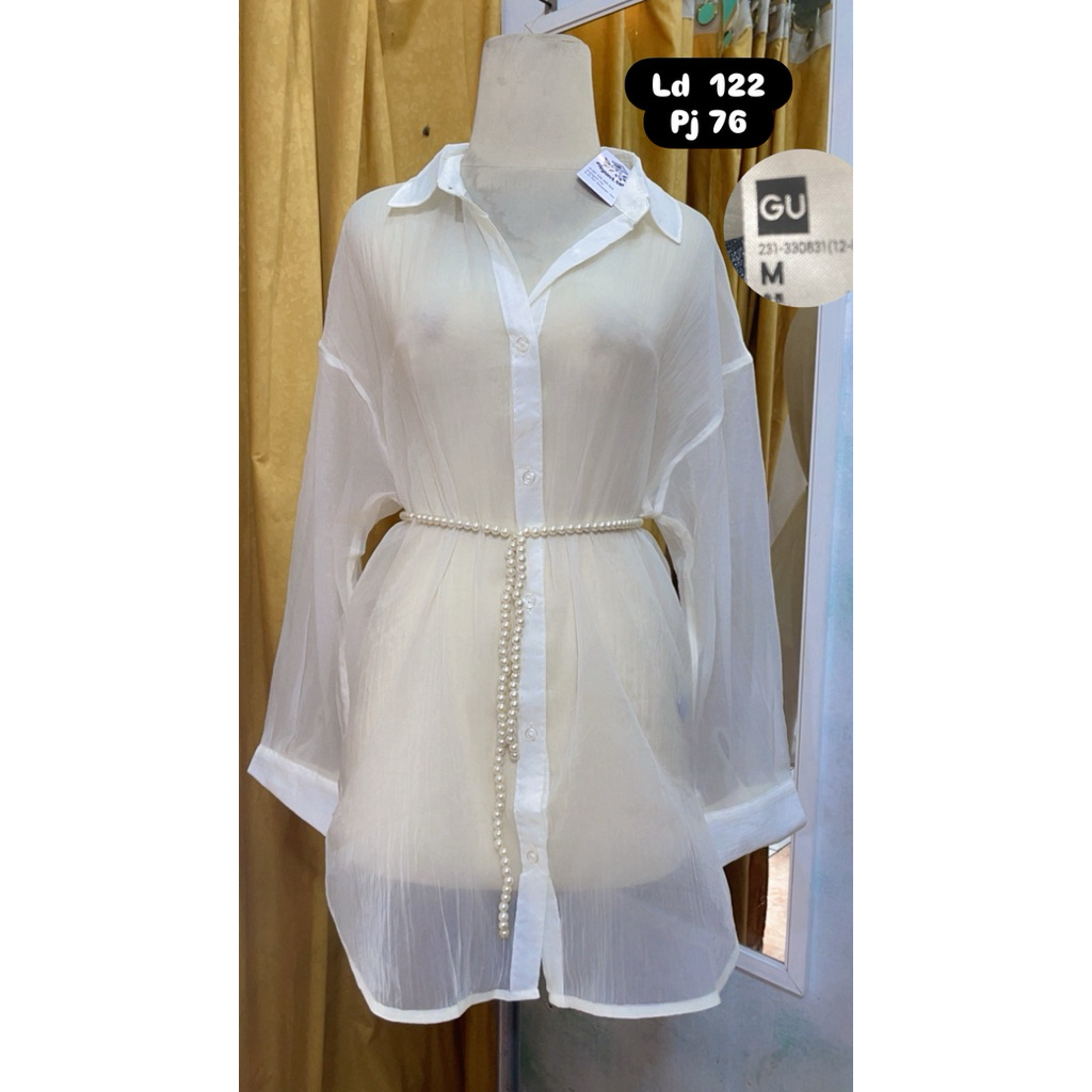 KEMEJA Blouse overszise shirt gu