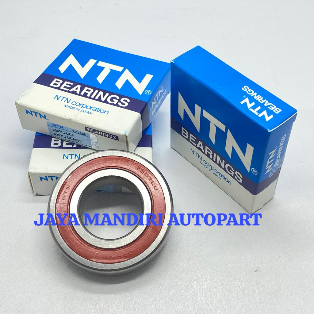 BEARING 6207 LU NTN ยางหมวก DIMENSIONS 35x72x17MM 6207LLU NTN
