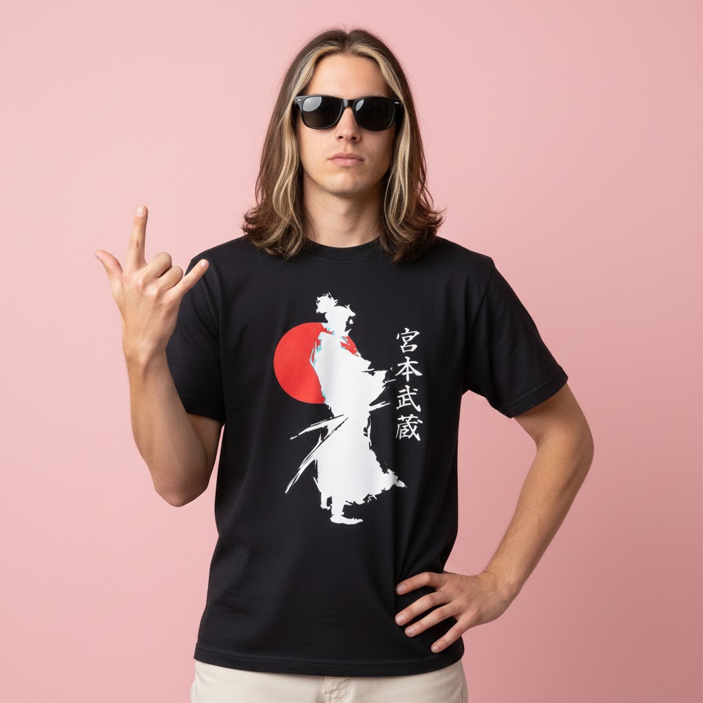 Musashi Miyamoto VAGABOND เสื้อยืดผ้าฝ้าย Combed Distro Clothing