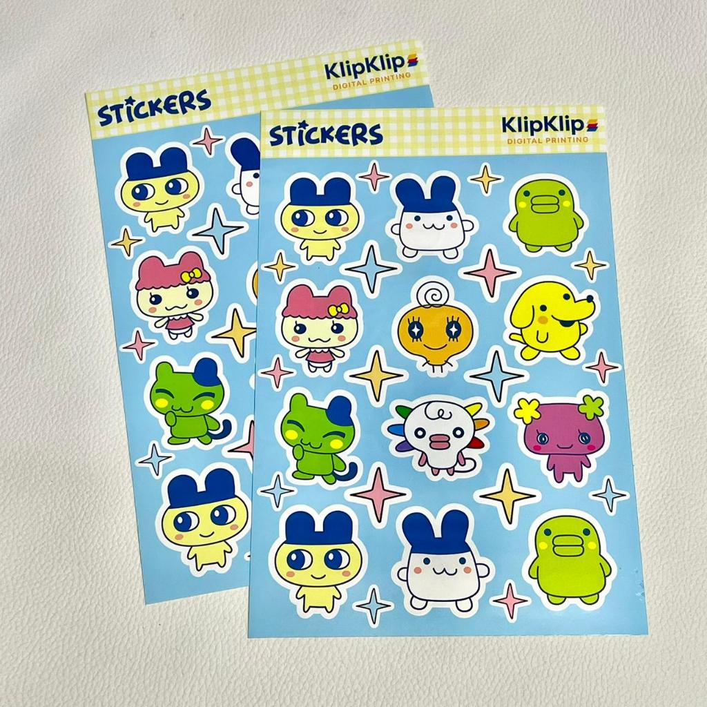 แผ่นสติ๊กเกอร์ Tamagoo Game Character 3–3.5 cm Glossy - KK - F3D