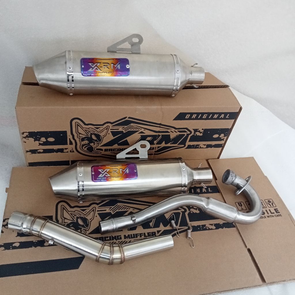 ท่อไอเสีย XRM ORIGINAL 38 มม. สําหรับ msx 125 xr 200 xr 150 KLX 150 crf 150 dtracker