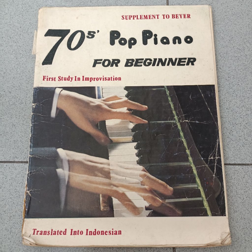 หนังสือเปียโน เปียโนป๊อป 70 สําหรับเสริมเริ่มต้น beyer PRELOVED