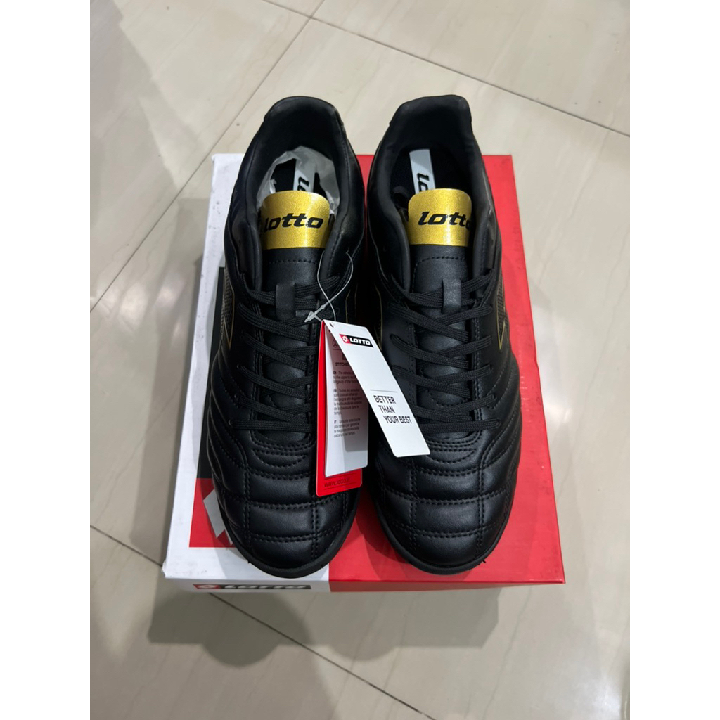 Lotto Futsal Stadio 705 Black/Platinum ของแท้ 100%