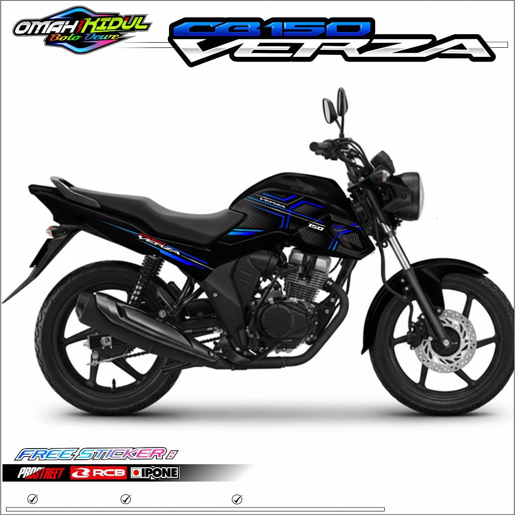 HONDA CB VERZA 150 แถบตัวแปร / HONDA CB VERZA 150 MOTORCYCLE STICKER LIST