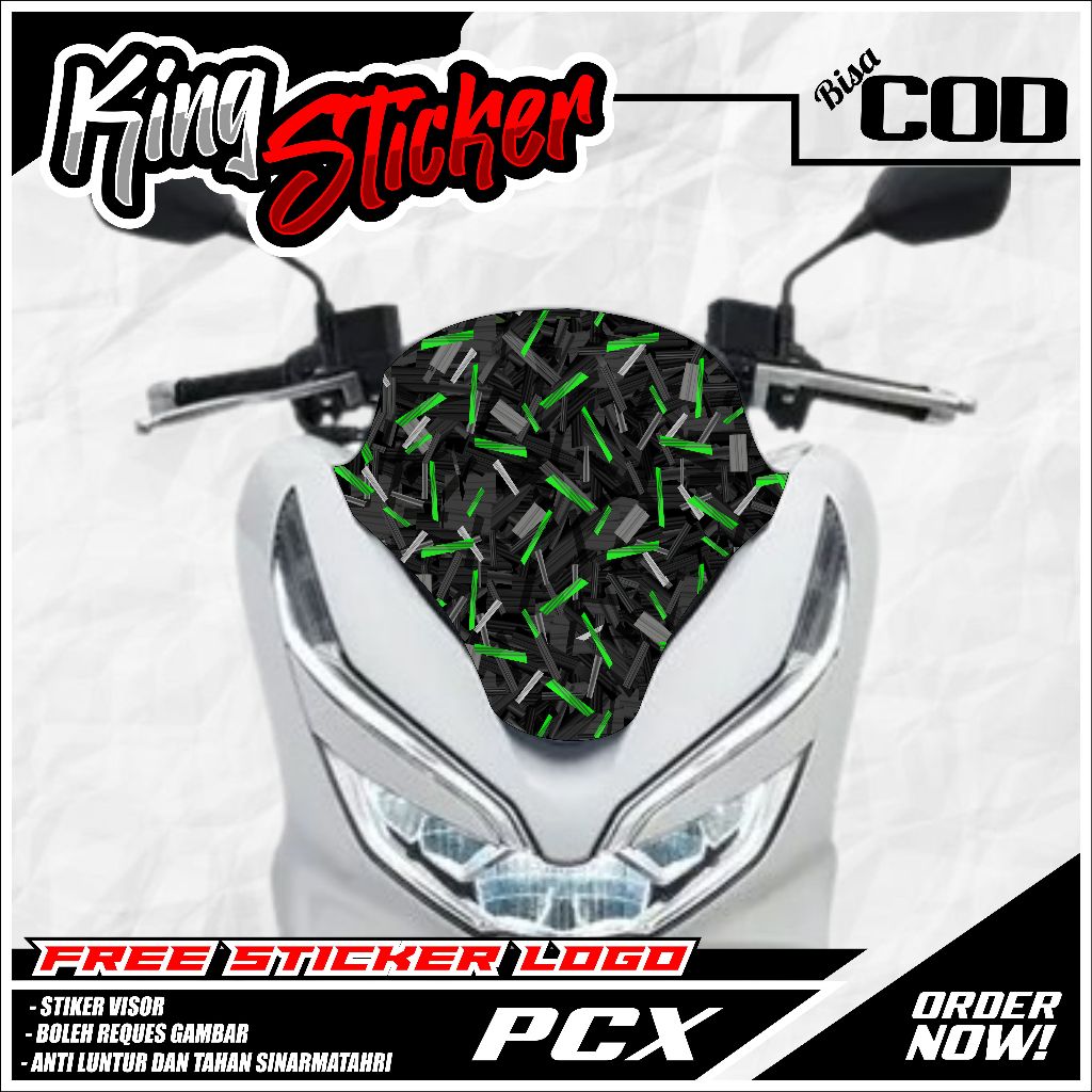 Honda PCX 160 NEW 2025 สติ๊กเกอร์บังหน้ามอเตอร์ไซค์ - PCX 160 2021 - PCX 150 CARBON Motif Visor Stic