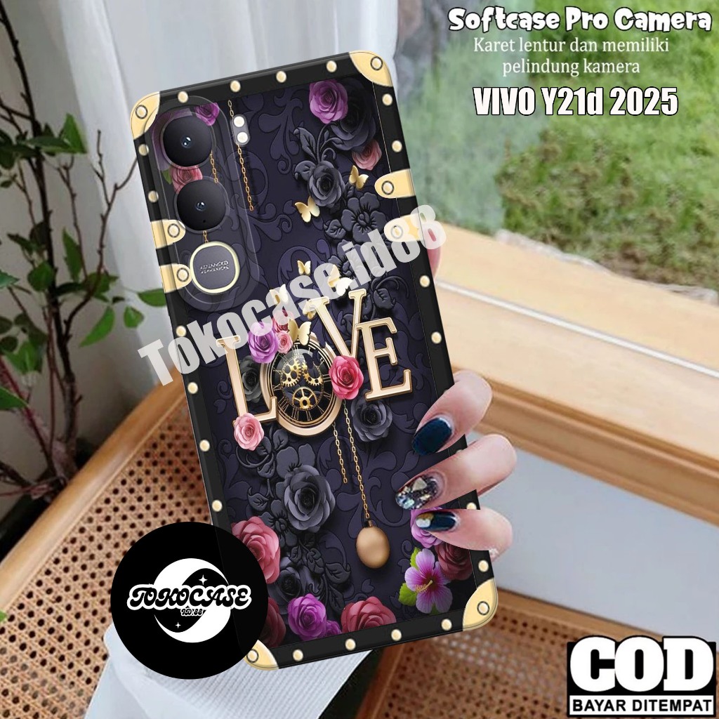 เคส VIVO Y21d ใหม่ล่าสุด 2025 - เคส VIVO Y21 d 2025 _ปลอกยางสีดําใสแบบยืดหยุ่นเย็น Silicone_09