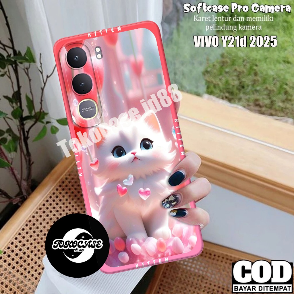 เคส VIVO Y21d ใหม่ล่าสุด 2025 - เคส VIVO Y21 d 2025 _ปลอกยางสีดําใสแบบยืดหยุ่นสุดเท่ Silicone_14