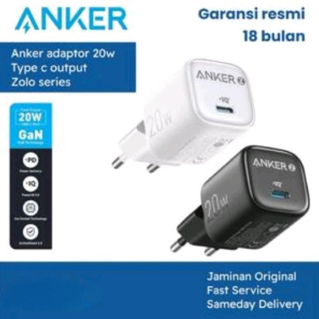 ANKER Adapter Charger 20W Gan USB C Fast Charging ของแท้ 100%