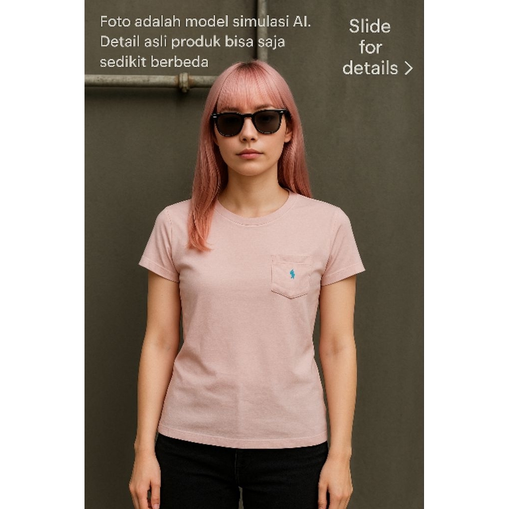 (Vtg) P0L0 RL OR1 เสื้อยืดผู้หญิง ไซส์ M (P62 x W45)