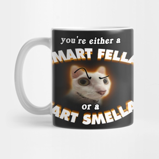 Smart Fella Cat Meme - แก้วกาแฟ Cat Meme