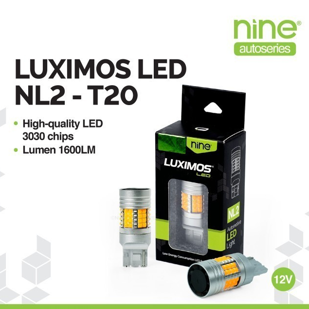 MATA LUXIMOS T20 ไฟป้ายรถ TURN, สีเหลือง DAJJAL, EYE DOTS, NL2 48 POINTS, EXTREME BRIGHT