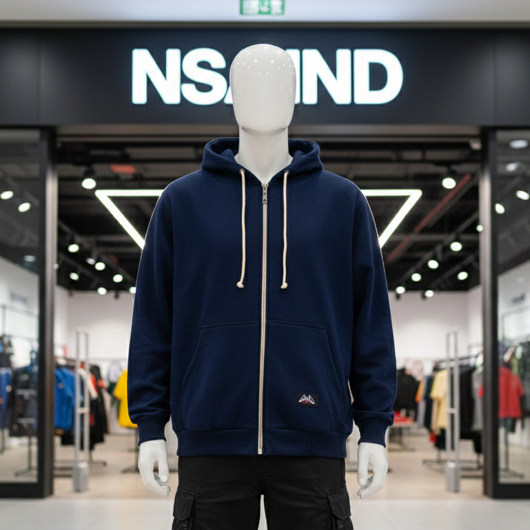 Nsa Indri Zipper Hoodie bjorka Deep Navy Zipper สีน้ําตาลผู้ชายผู้หญิง