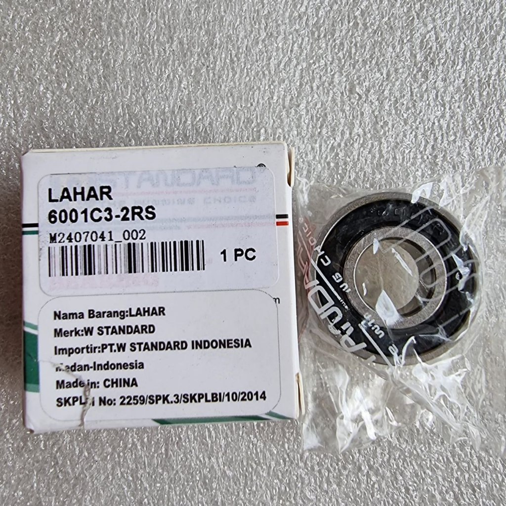 LAHAR BEARING 6001 C3/2RS ORIGINAL W STANDARD