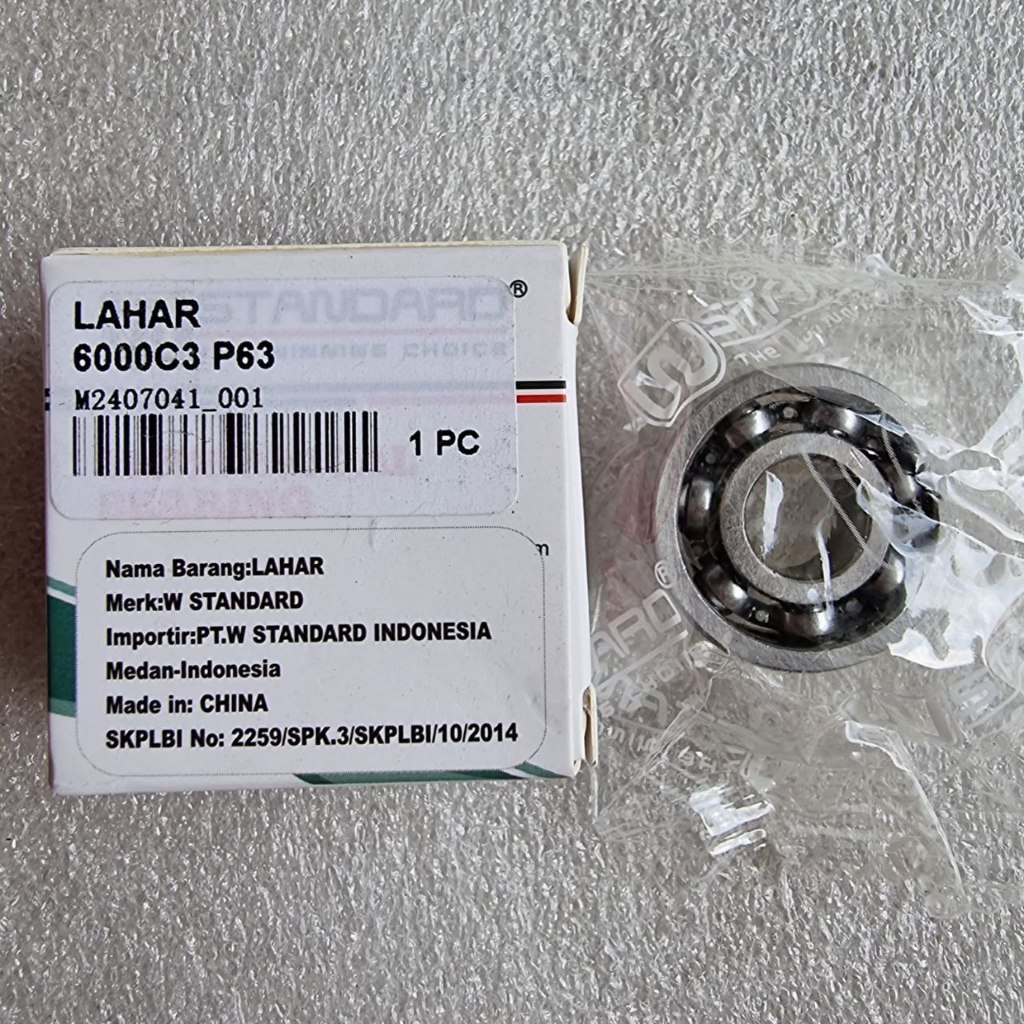 LAHAR BEARING 6000 C3 ORIGINAL W STANDARD