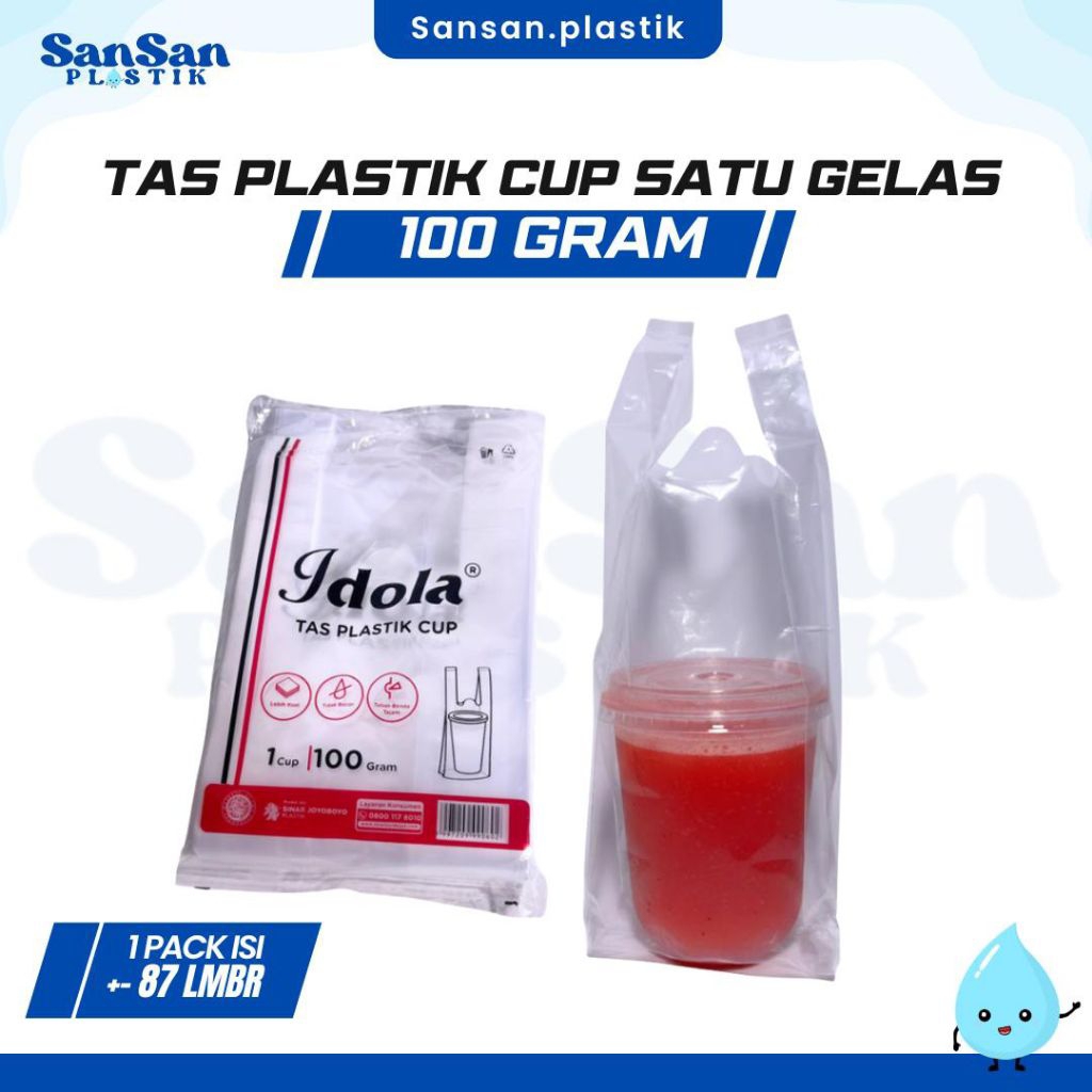 ถุงพลาสติก PE 10 Idola / PE ถุงแก้วหนึ่งใบ