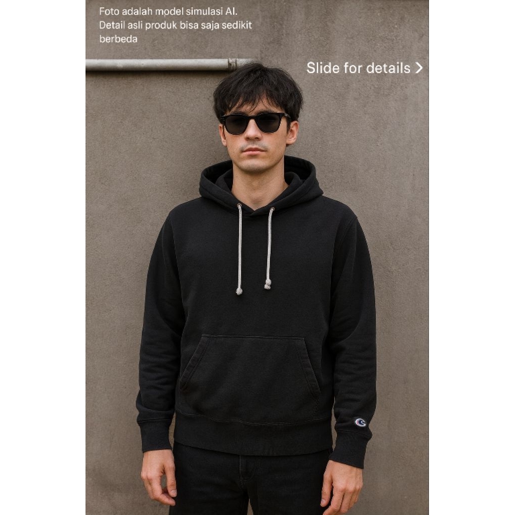 เสื้อฮู้ด CHAM**ON 01 ไซส์ M (L65 x L52)