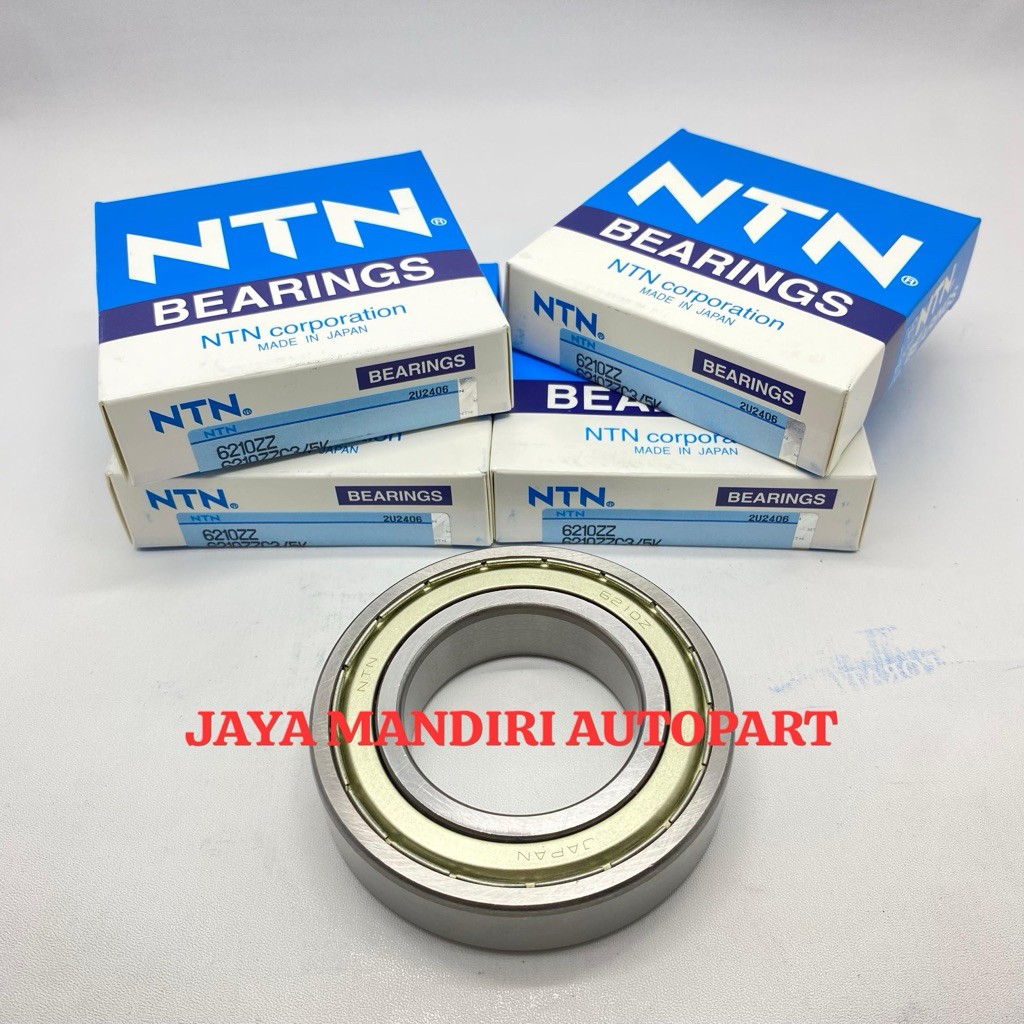 BEARING 6210 ZZ NTN IRON CAP DIMENSIONS 50x90x20MM 6210ZZ NTN