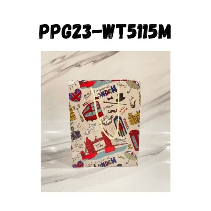 Paper Bag Aesthetic Gift Bag Paper Bag Goodie Bag Paper Size M Paper Handbag Paper Bag London Englan