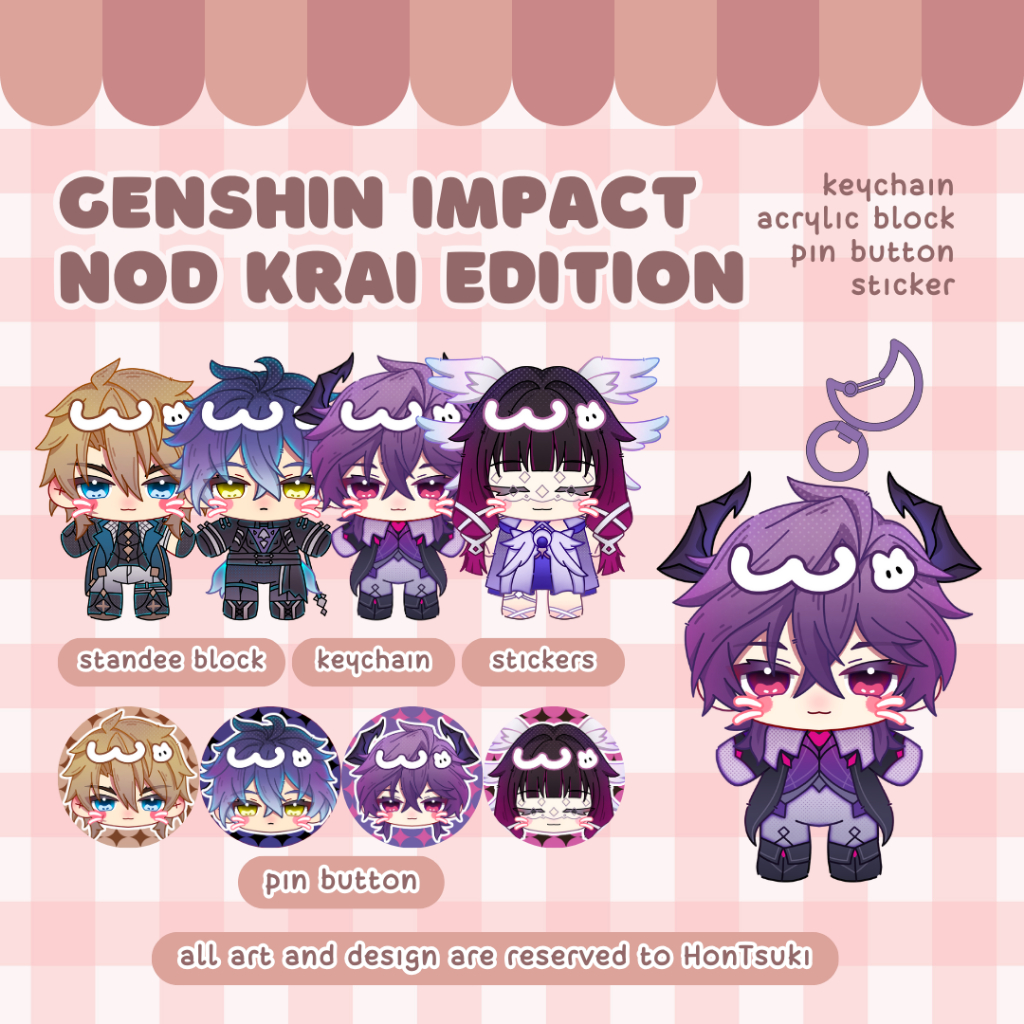 Genshin Impact Nod Krai Fanmerch โดย HonTsuki